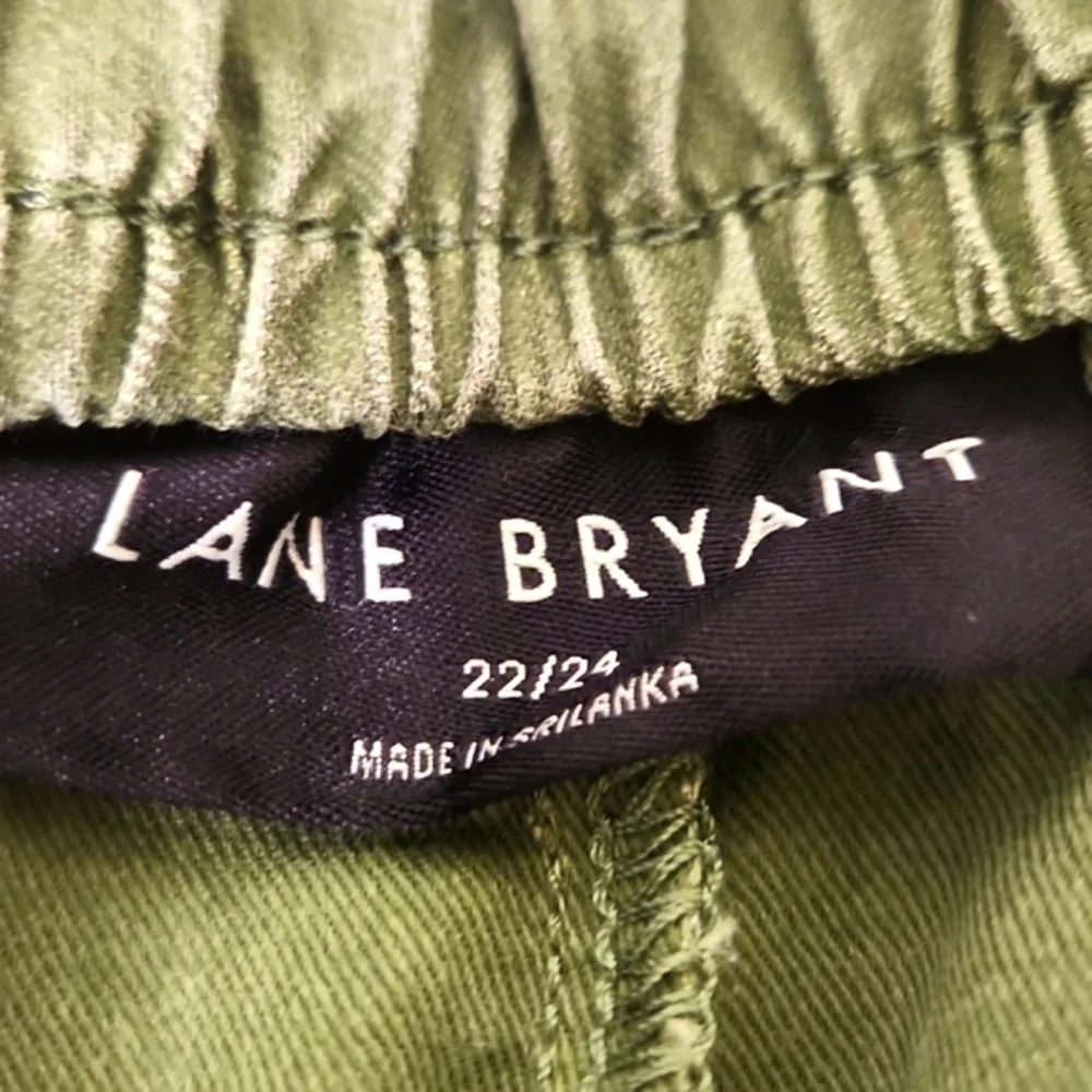 Lane Bryant Green Joggers Relaxed Fit Elastic Waist Size 22/24W PLUS